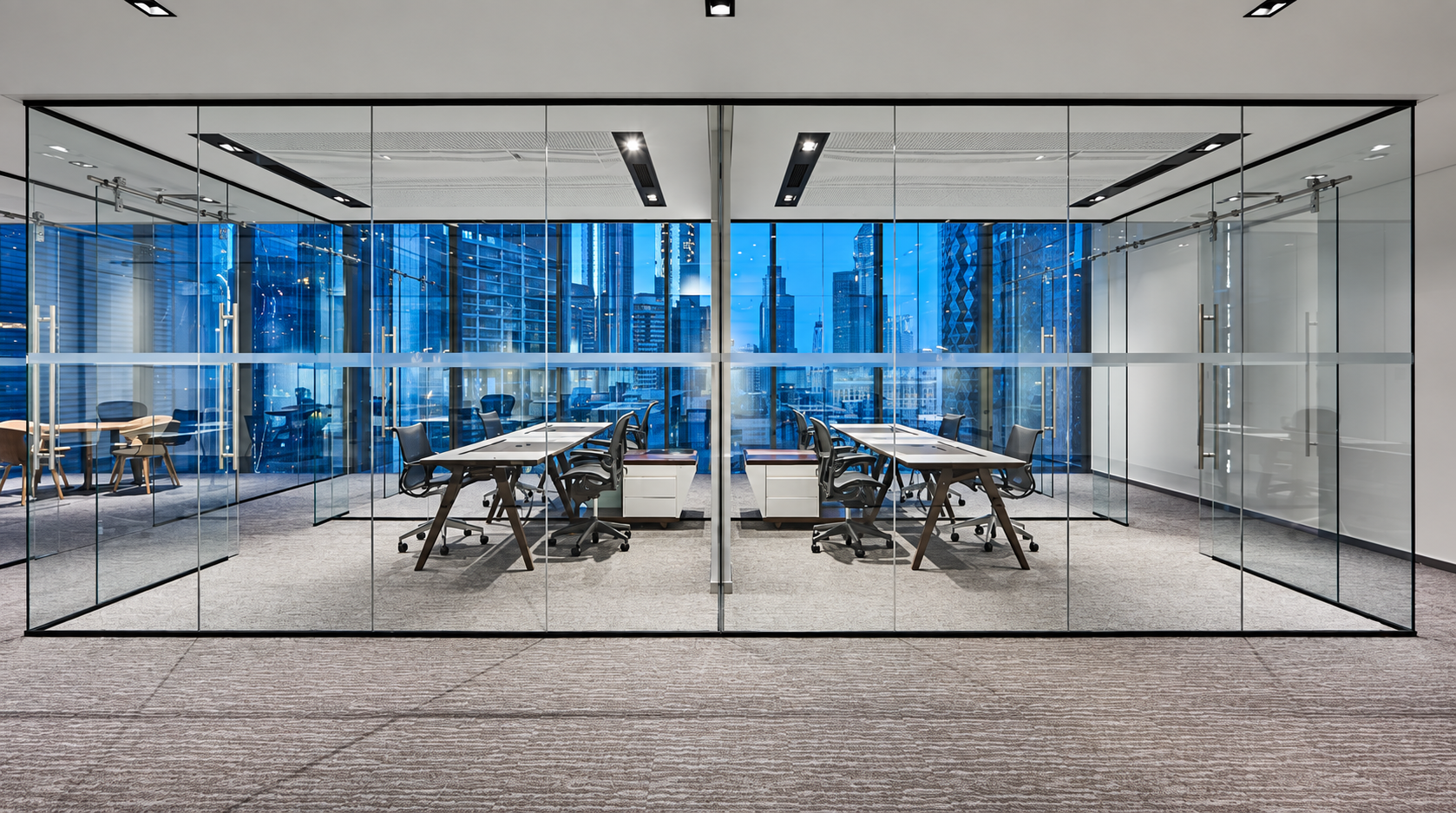 Alpha 23 glass partition